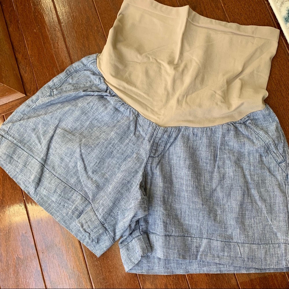 Motherhood Maternity Blue Shorts Small